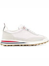 Fine Kid Suede Tech Runner White - THOM BROWNE - BALAAN 3