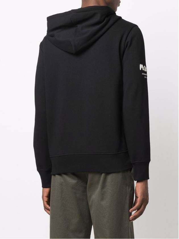 Logo Hooded Padding Jacket Black - ALEXANDER MCQUEEN - BALAAN 4