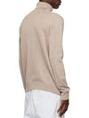 Small Heart Logo Turtleneck Beige - AMI - BALAAN 4