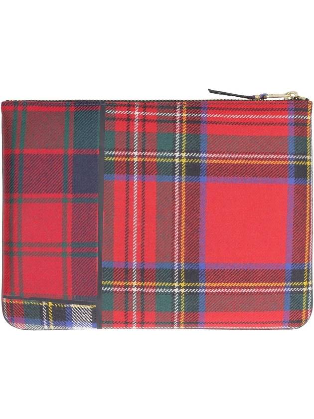 Comme Des Garçons Tartan Motif Flat Clutch - COMME DES GARCONS - BALAAN 3