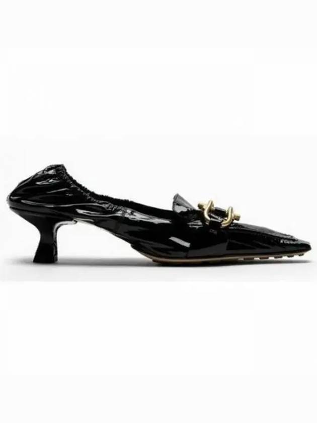 Madame Patent Leather Pumps Heel Black - BOTTEGA VENETA - BALAAN 2