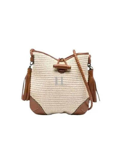 Taggy Raffia Cross Bag Cognac - ISABEL MARANT - BALAAN 2