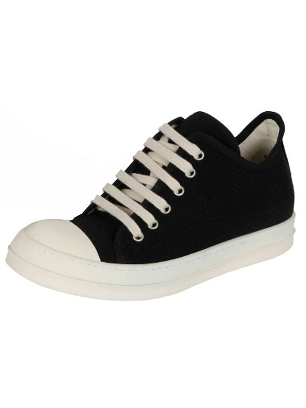 Dark Shadow Punching Low Top Sneakers Black - RICK OWENS - BALAAN 1