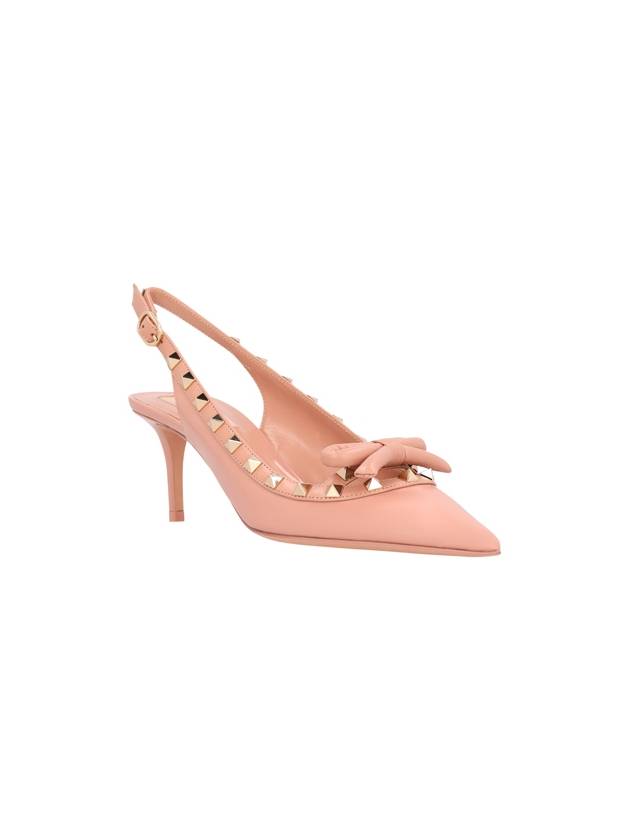 Rockstud bow slingback heel pink - VALENTINO - BALAAN 3