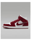 Air Jordan 1 Mid SE W White Team Red Black FZ3334 100 - NIKE - BALAAN 2