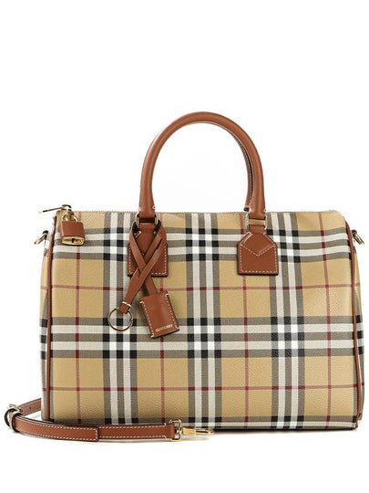 Check Pattern Bowling Bag Beige - BURBERRY - BALAAN 2