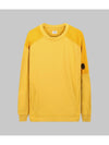 Lens Epaulette Nylon Mix Sweatshirt Yellow - CP COMPANY - BALAAN 1