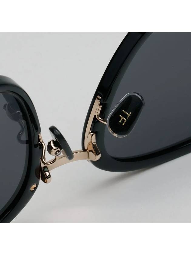 Eyewear Horn-Rim Square Sunglasses Black - TOM FORD - BALAAN 7