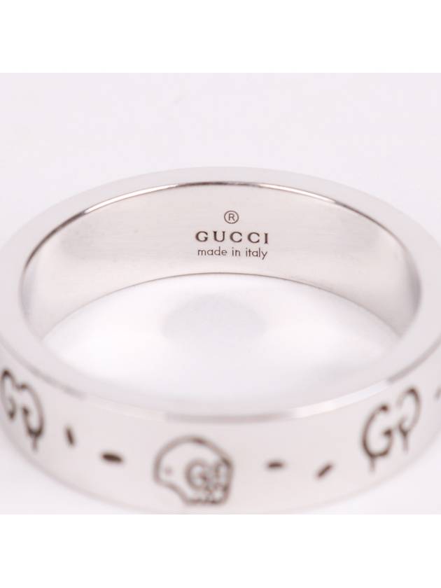 GG Ghost 6mm silver men s ring 477339 - GUCCI - BALAAN 5