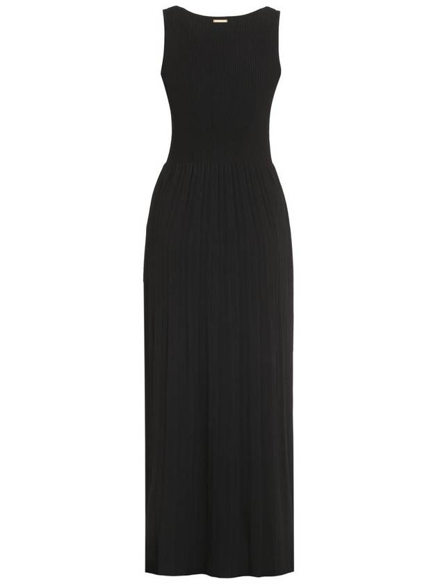 midi dress MS4822IBFD 001 black - MICHAEL KORS - BALAAN 3