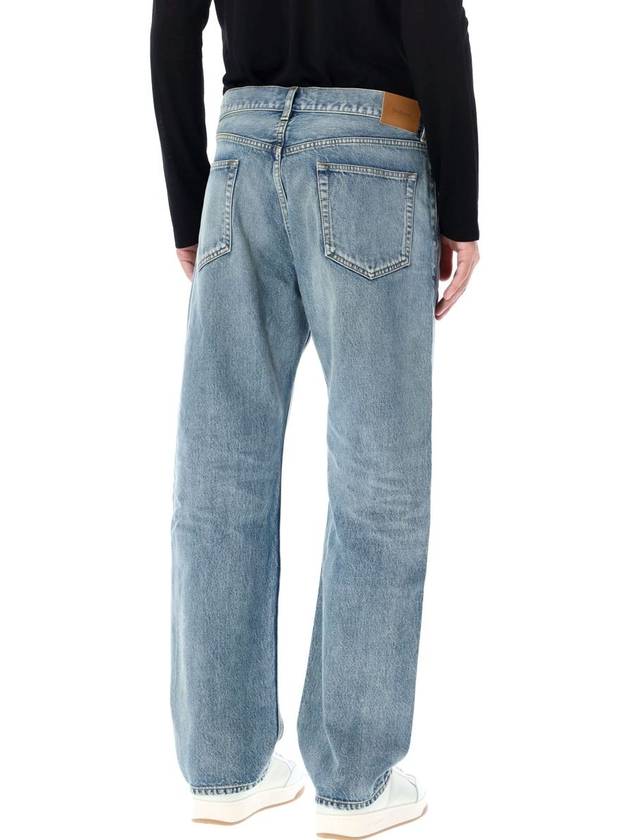 Loose Fit Mid Rise Jeans Blue - SAINT LAURENT - BALAAN 3