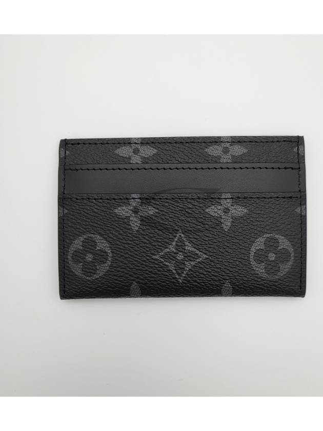 Monogram Eclipse Double Card Wallet Black - LOUIS VUITTON - BALAAN 4