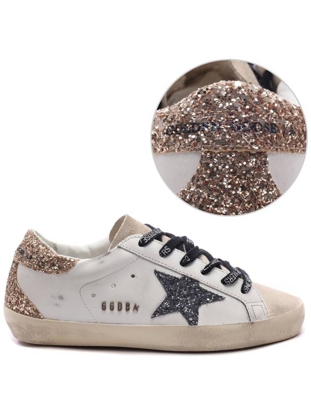 Super-Star Glittered Sneakers White - GOLDEN GOOSE - BALAAN 3