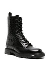 Explorer 2 Leather Ankle Boots Black - DIOR - BALAAN 4