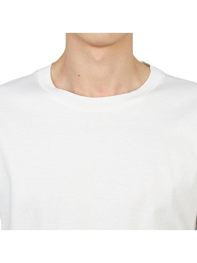 Shadow Back Graphic Print Short Sleeve T-Shirt  Natural White - STONE ISLAND - BALAAN 7