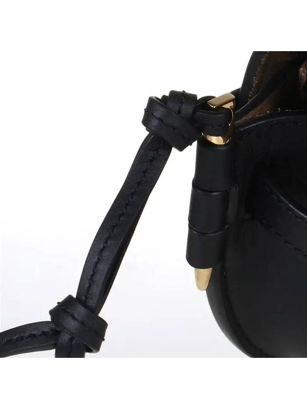 Mini Gate Dual Soft Calfskin Cross Bag Black - LOEWE - BALAAN 9