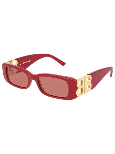 Vintage Square Sunglasses Red - BALENCIAGA - BALAAN 1