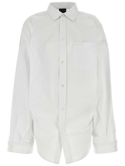 Asymmetric Large Fit Shirt White - BALENCIAGA - BALAAN 2