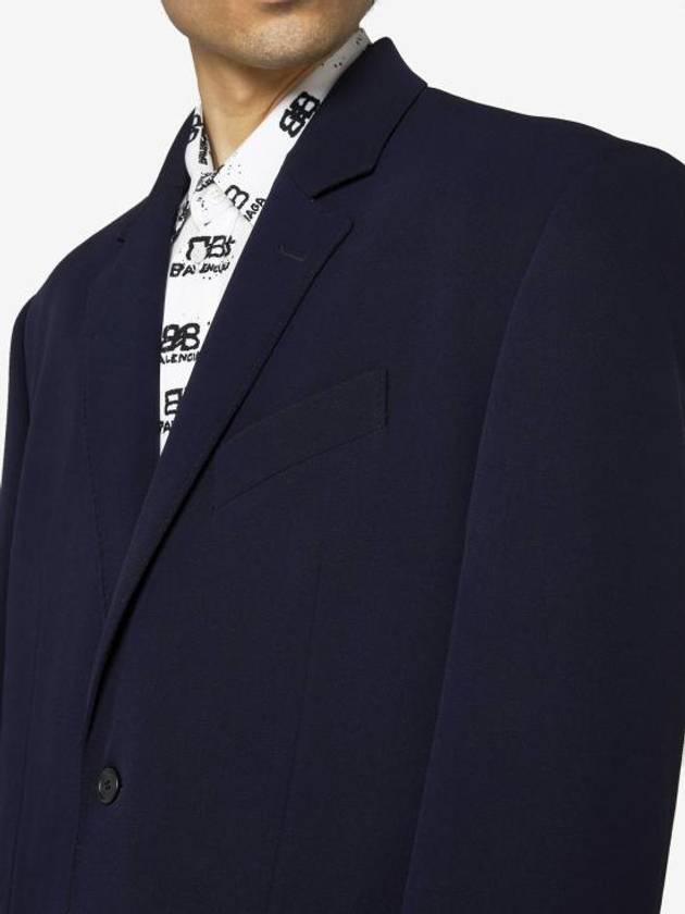 Regular Tailored Jacket Navy - BALENCIAGA - BALAAN 4