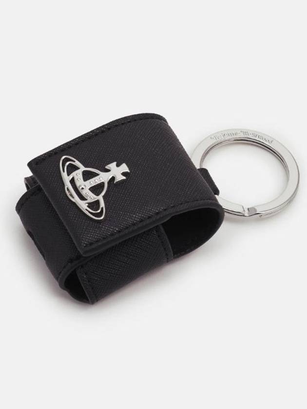 Black Saffiano AirPods Case - VIVIENNE WESTWOOD - BALAAN 4