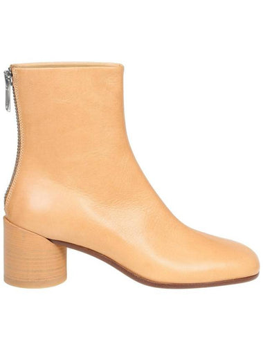 Leather Ankle Middle Boots Sudan Brown - MAISON MARGIELA - BALAAN 1