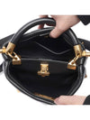 Roman Stud Small Top Handle Tote Bag Black - VALENTINO - BALAAN 7