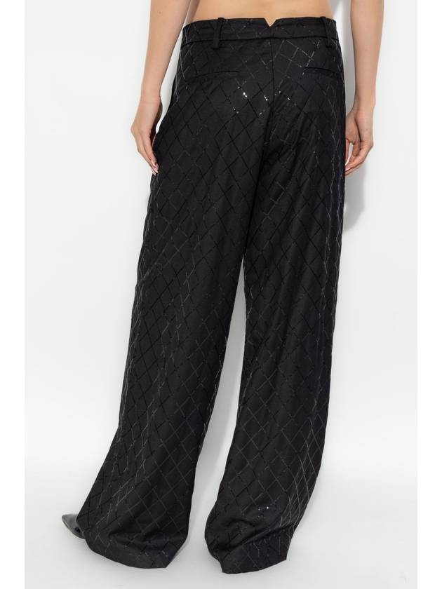 ROTATE Trousers With Shimmering Sequins, Women's, Black - ROTATE - BALAAN 4