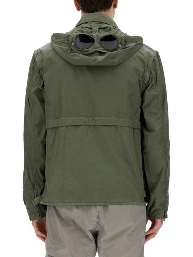 Chrome-R Goggle Utility Hooded Jacket Green - CP COMPANY - BALAAN 5