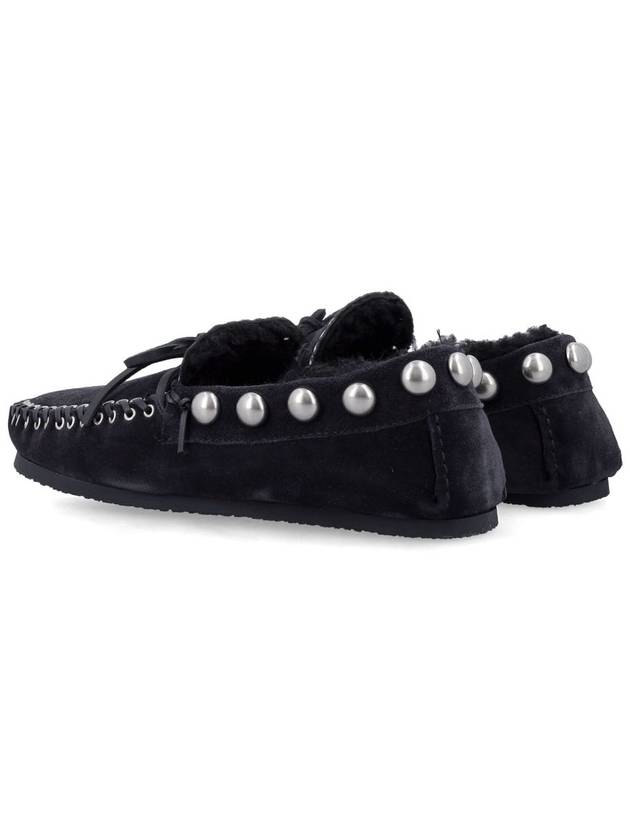 Pizza Sharing Leather Loafer Black - ISABEL MARANT - BALAAN 5