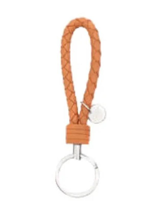 Intrecciato leather key ring holder - BOTTEGA VENETA - BALAAN 1