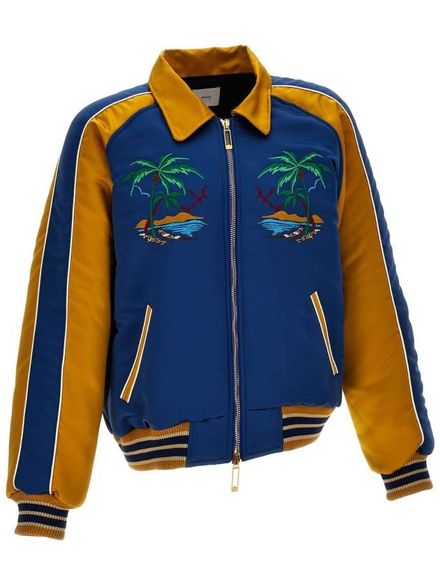 Palm Eagles Souvenir Bomber Jacket Navy Yellow - RHUDE - BALAAN 4