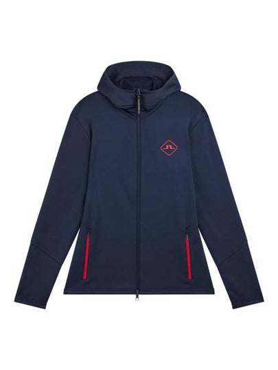 Aerial Hooded Zip-Up Jacket Navy - J.LINDEBERG - BALAAN 2