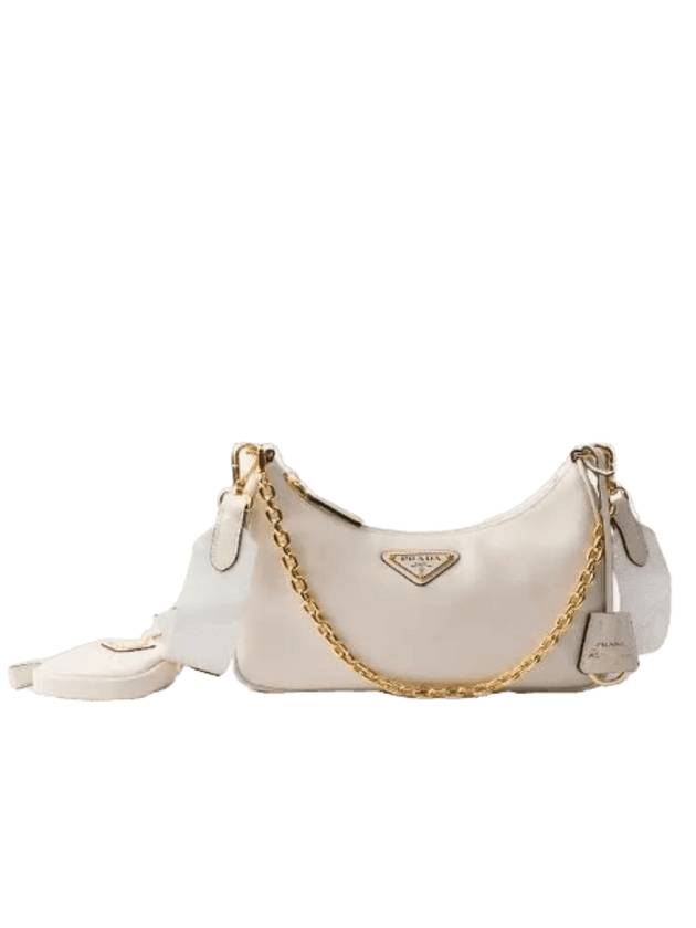 Re-Edition 2005 Leather Shoulder Bag White - PRADA - BALAAN 1