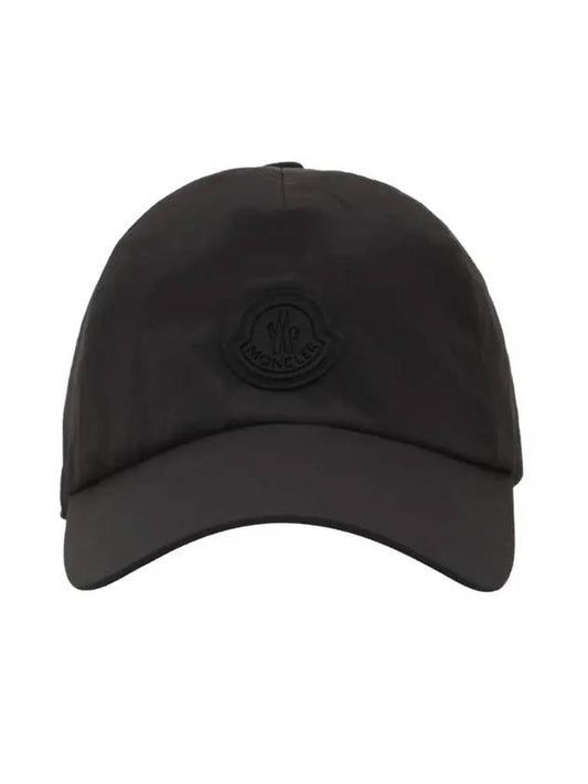 Logo Nylon Base Ball Cap Black - MONCLER - BALAAN 1