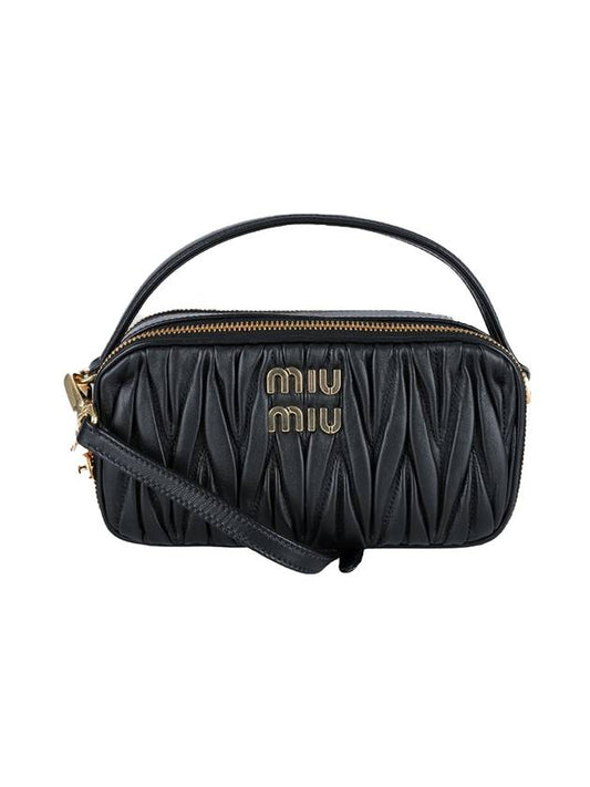 H71 5bh229n88 f0002 Women's Shoulder Bag Crossbag Tote Bag Slingbag Bumbag Handle Bag Holder Belt Bag WOMAN BLACK SHOULDER BAGS - MIU MIU - BALAAN 1