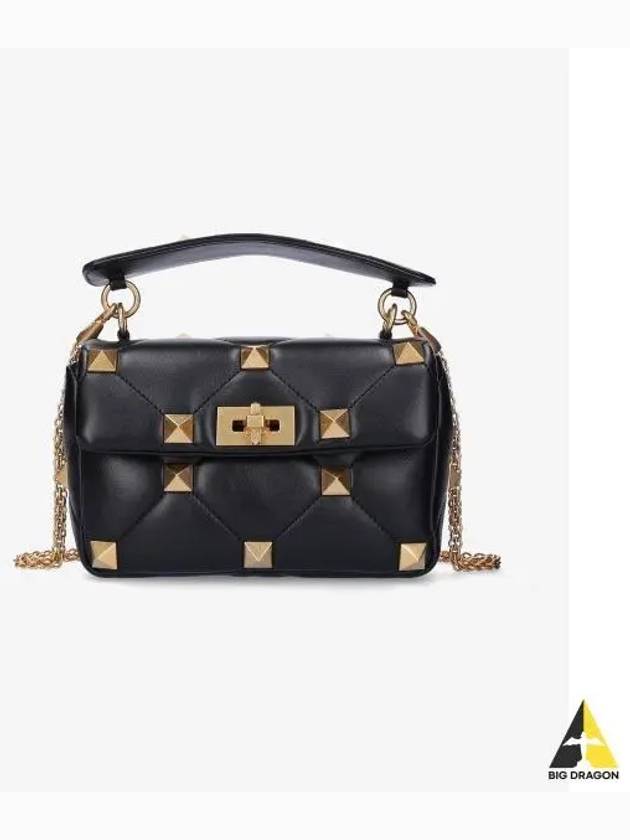 Rockstud Shoulder Bag Black - VALENTINO - BALAAN 2