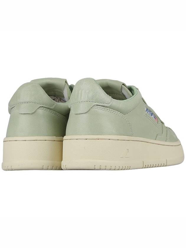 Women's Medalist Goatskin Low Top Sneakers Green - AUTRY - BALAAN 6