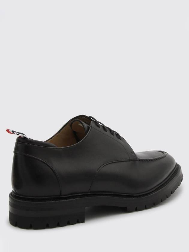 Almond Toe Leather Derby Black - THOM BROWNE - BALAAN 4