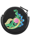 Celestial Sun Baroque print circle Coin Purse - VERSACE - BALAAN 5