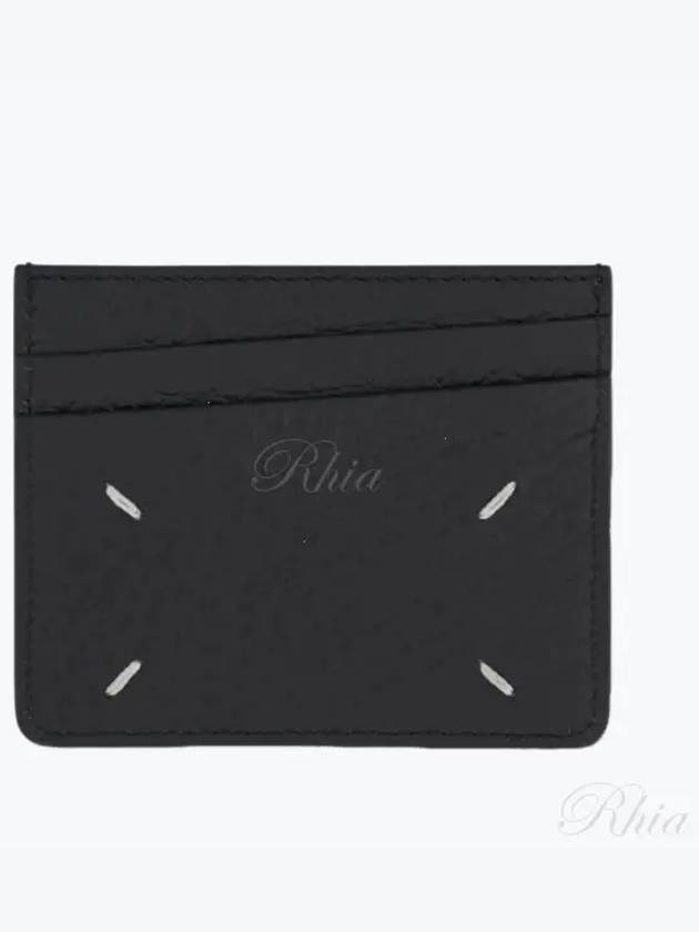 Four Stitch Card Wallet Black - MAISON MARGIELA - BALAAN 2