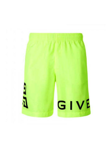 logo swim shorts neon - GIVENCHY - BALAAN.