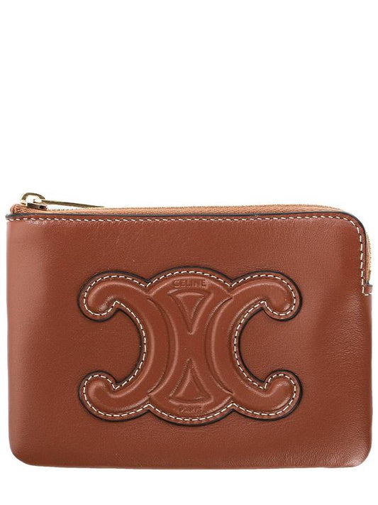 Triomphe Pouch Card Wallet Tan - CELINE - BALAAN 2