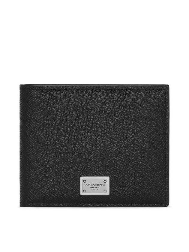 Men's Logo Tag Calfskin Bicycle Wallet Black - DOLCE&GABBANA - BALAAN 2