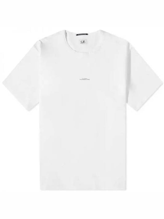 Metropolis Center Logo Short Sleeve T-Shirt White - CP COMPANY - BALAAN 2