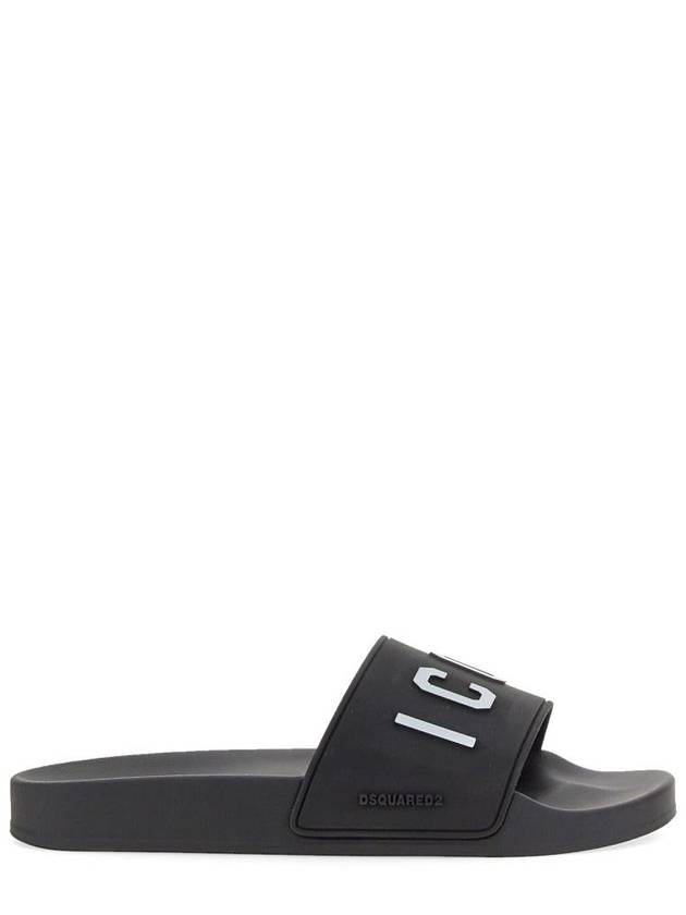 Icon Slippers Black - DSQUARED2 - BALAAN 3