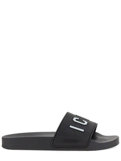 Icon Slippers Black - DSQUARED2 - BALAAN 2