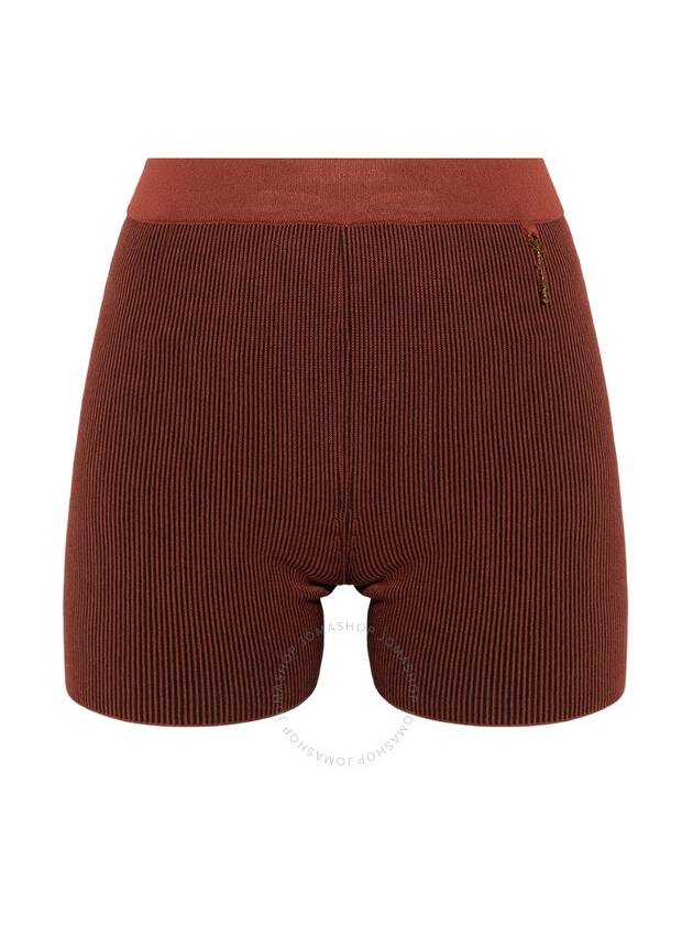 Jacquemus Ladies Brown Le Short Pralu Knitted Shorts, Brand Size 38 (US Size 4) - JACQUEMUS - BALAAN 1