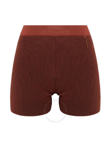 Jacquemus Ladies Brown Le Short Pralu Knitted Shorts, Brand Size 38 (US Size 4) - JACQUEMUS - BALAAN 1