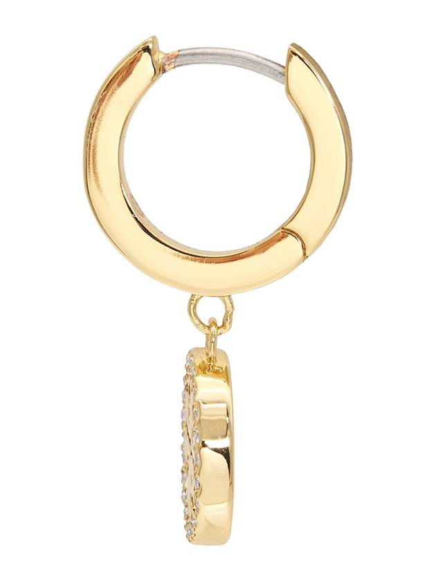 Miller Pave Hoop Earrings Gold - TORY BURCH - BALAAN 4