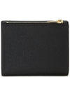 Uptown Compact Grain De Poudre Embossed Leather Halfwallet Black - SAINT LAURENT - BALAAN 3